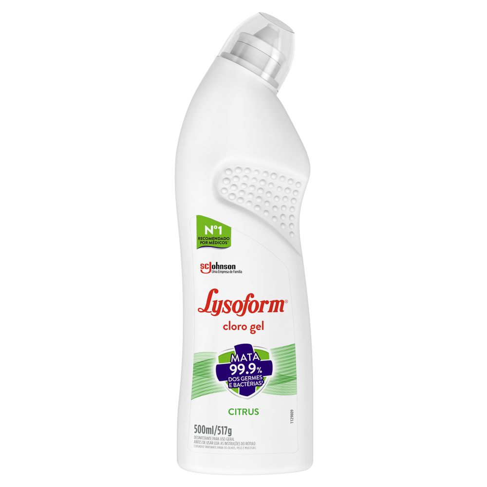 Cloro Gel Lysoform Citrus 500ml