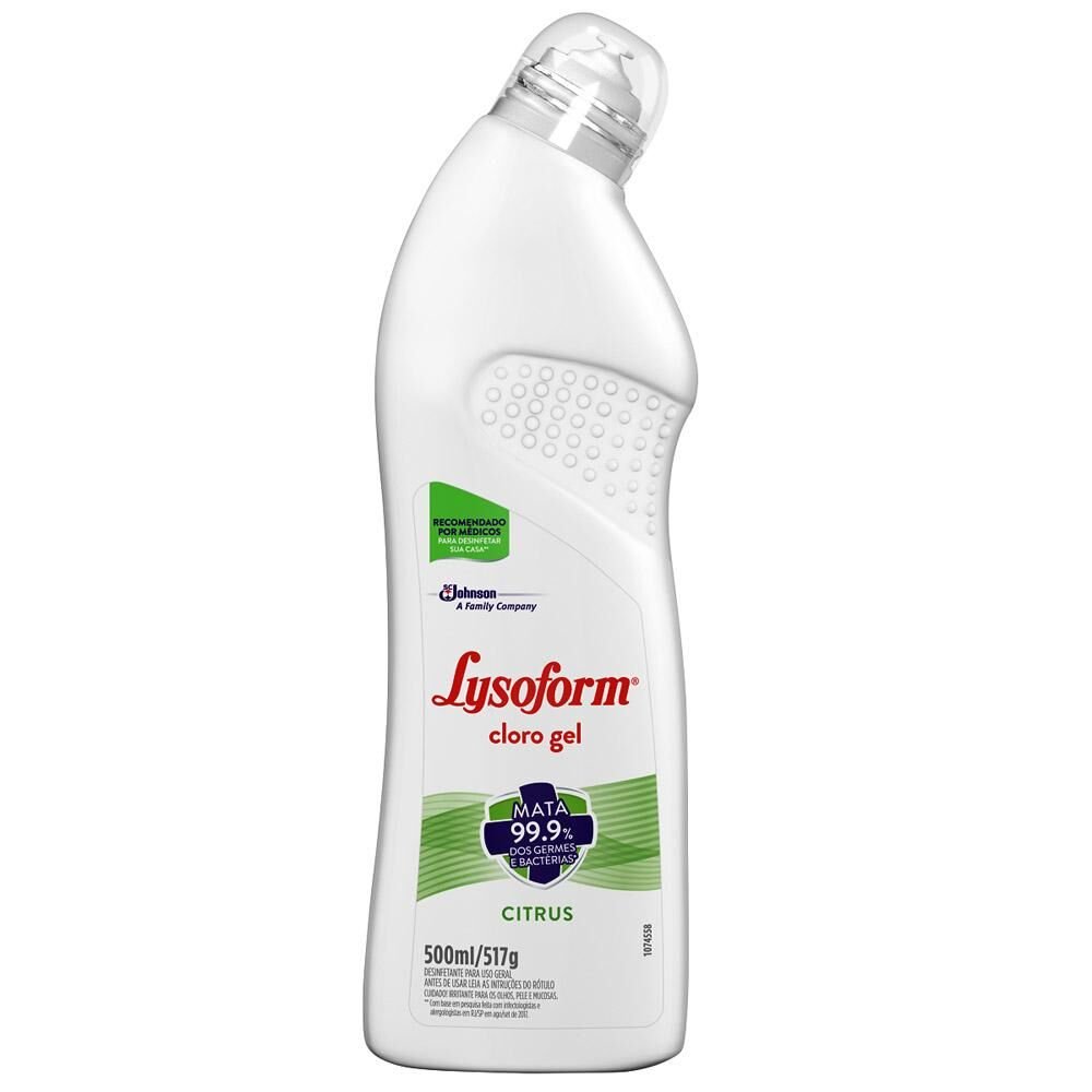 Cloro Gel Lysoform Citrus 500ml