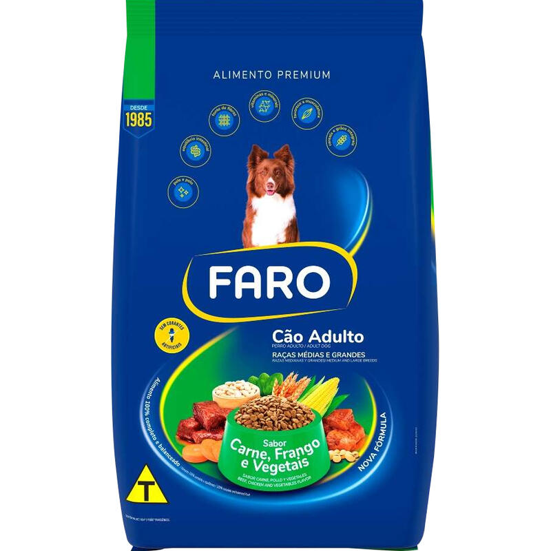 Alimento para Cães Adultos Faro Mix 10,1kg