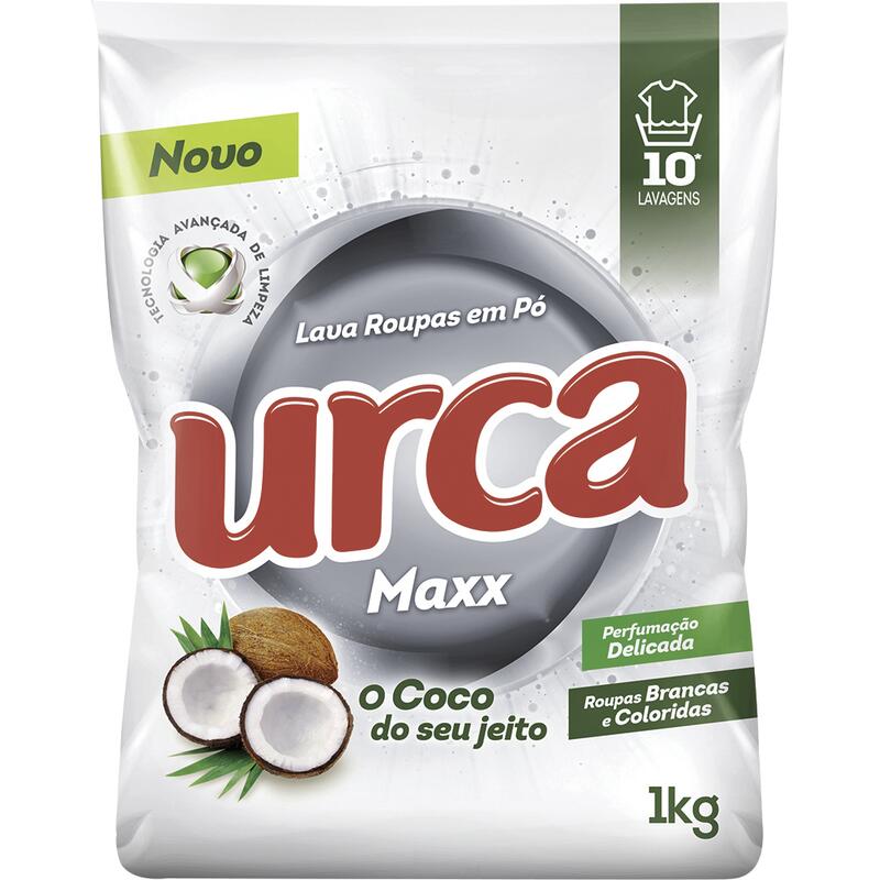 Detergente em Pó Urca Maxx Coco 1kg