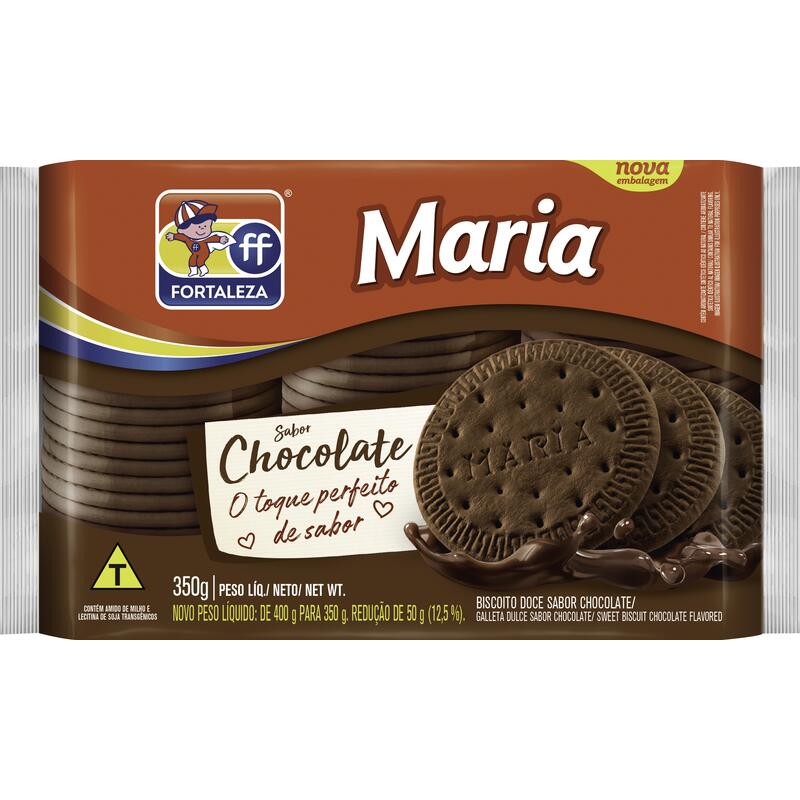 Biscoito Fortaleza Maria Chocolate 350g