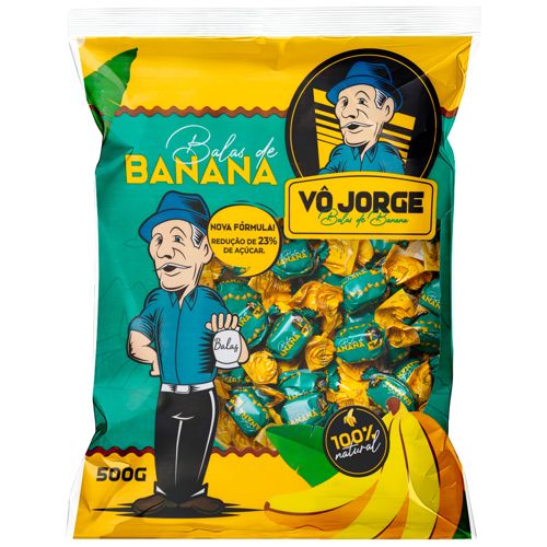 Bala Vô Jorge Banana 500g