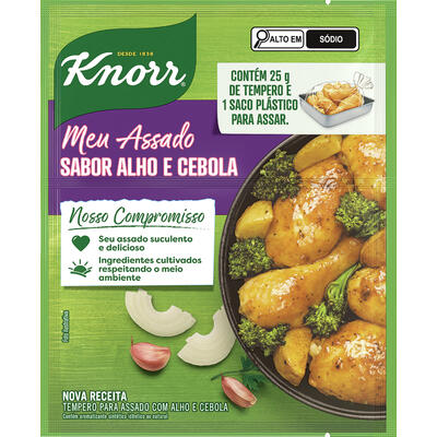 Tempero Meu Frango Assado Knorr Alho e cebola 25g