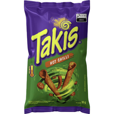 Salgadinho de Milho Picante Hot Chilli Takis Pacote 90g