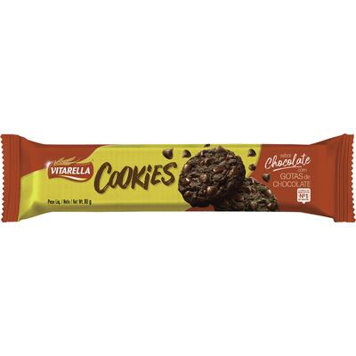 Biscoito Cookies Vitarella Chocolate 80g