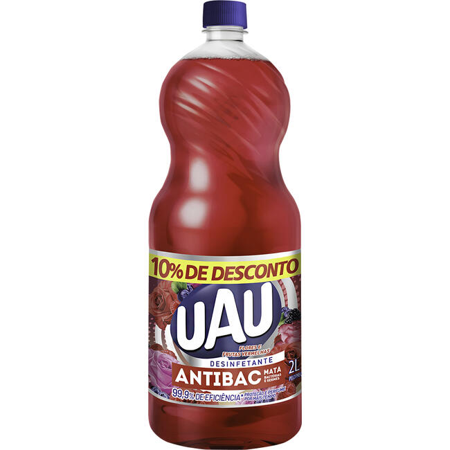 Desinfetante Antibac Uau Flores e frutas 2L