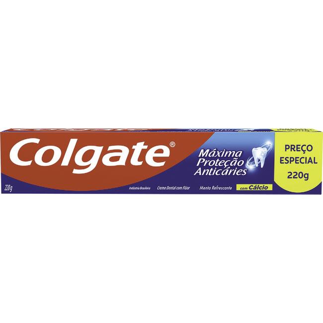 Creme Dental Colgate Máxima Proteção Anticáries 220g