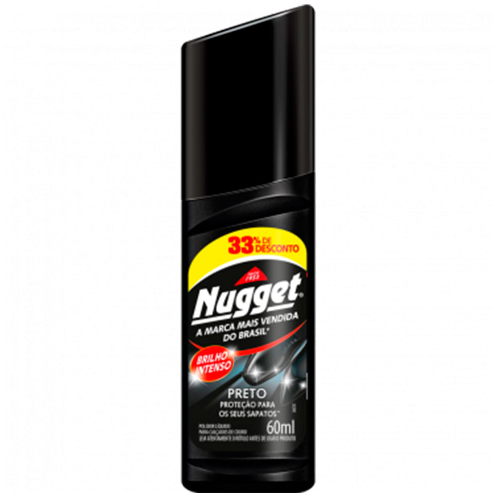 Tinta Líquida Nugget Preta 60ml 33% de Desconto