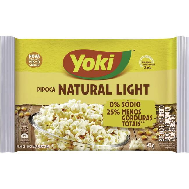 Milho de Pipoca para Micro-ondas Yoki Natural 90g