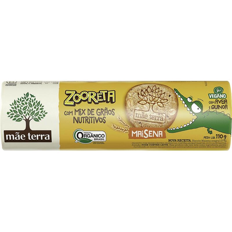 Biscoito Mãe Terra 110g - Zooreta - Orgânico - Maizena