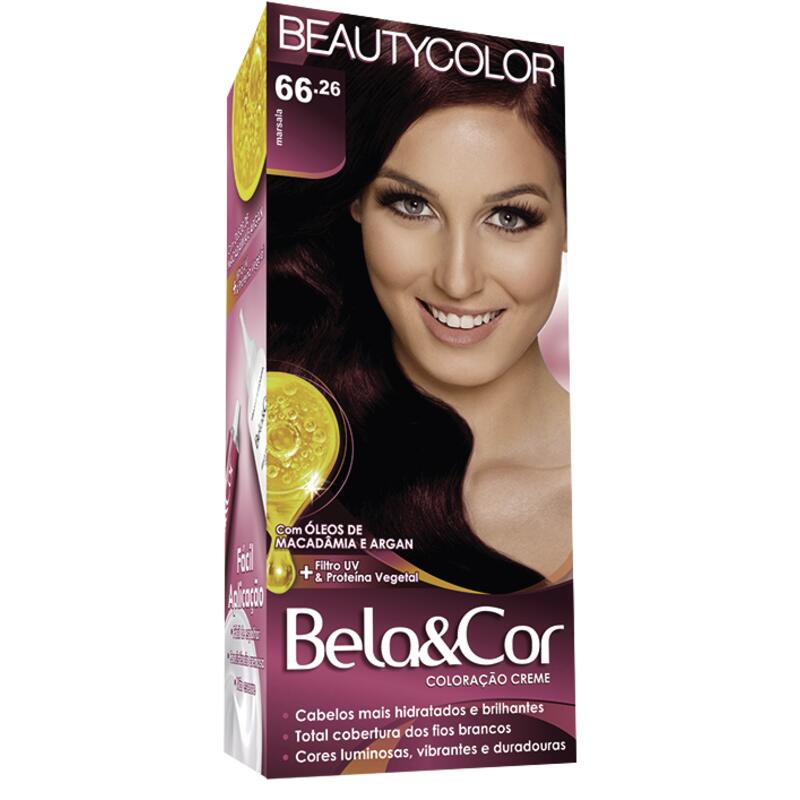 Tintura para Cabelo Beauty Color 66.26 Marsala Kit