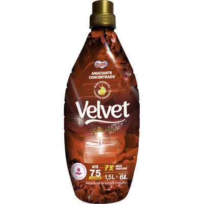 Amaciante de Roupas Concentrado Velvet Romance 1,5L