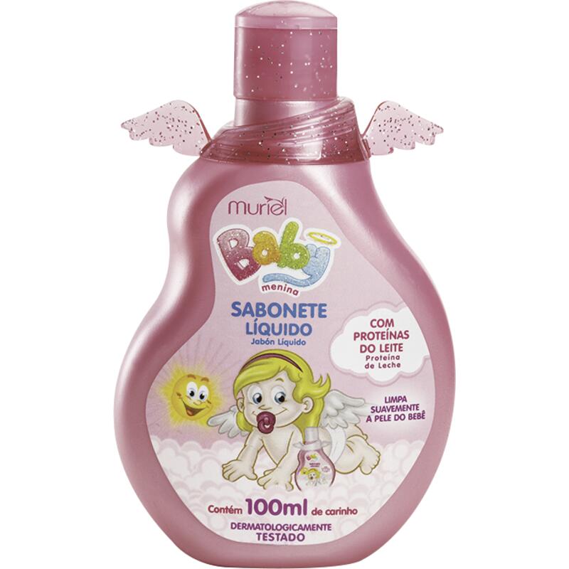Sabonete Líquido Infantil Muriel Baby Rosa 100ml