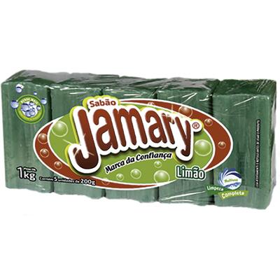 Sabão em Pedaço Jamary Limão 5x200g
