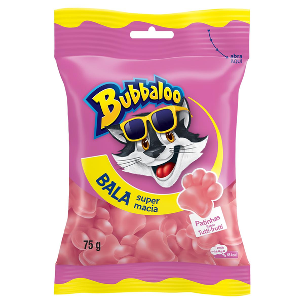 Bala Bubbaloo 75g - Tutti Frutti