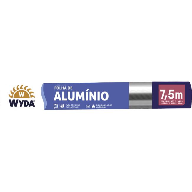 Papel Alumínio Wyda 30x7,5m Un
