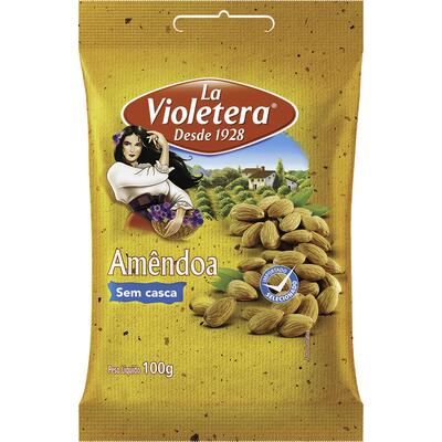 Amêndoa La Violetera Sem casca 100g