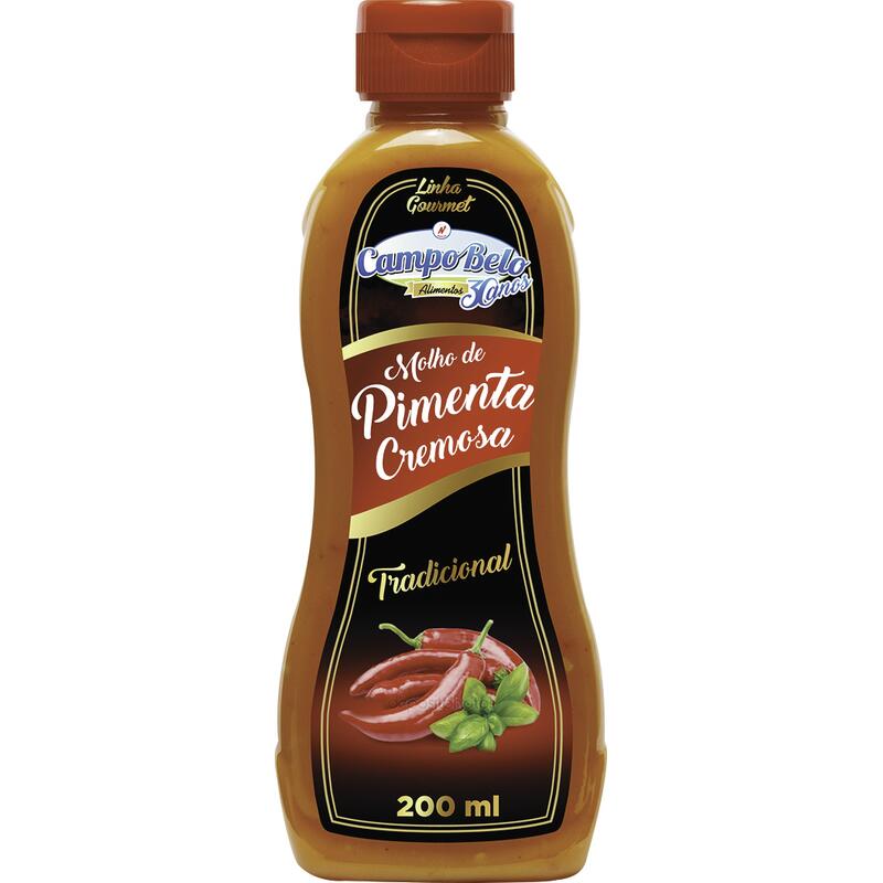 Molho de Pimenta Campo Belo Cremosa Tradicional 200ml