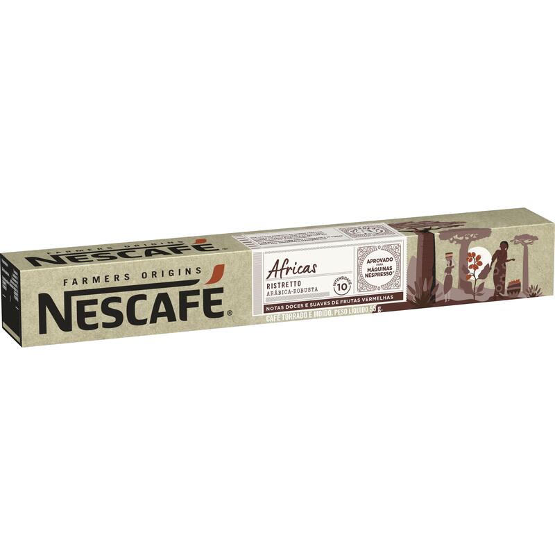 Café em Cápsulas Nescafé Africas 10x5,5g