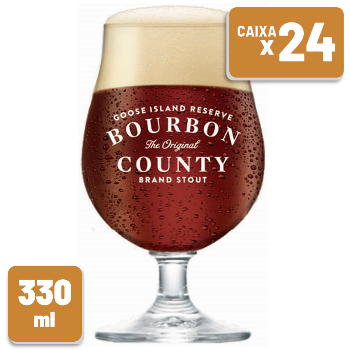 Taça de Cristal Goose Island Bourbon County 330ml Caixa c/ 24 Un