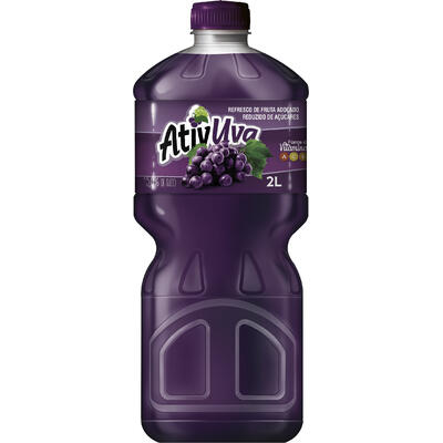 Refresco Líquido Ativ Uva 2L