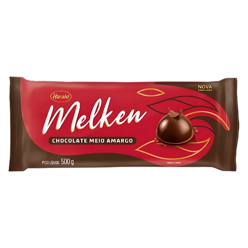 Chocolate Harald Melken Meio amargo 500g