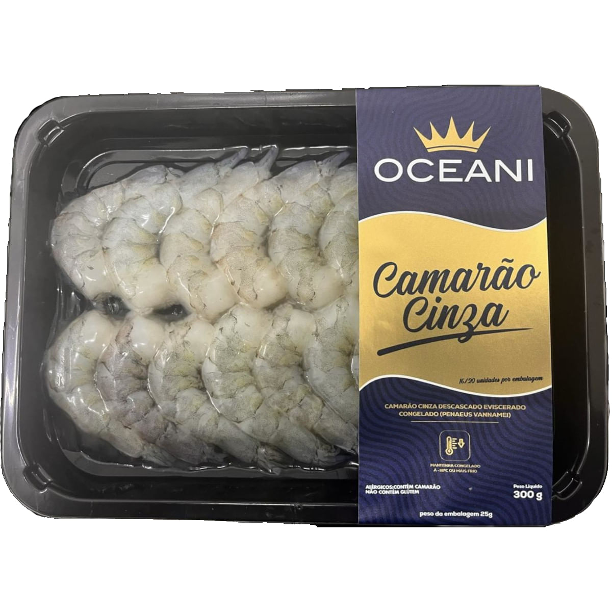 Camarão OCEANI Cinza 16/20 Congelado 300g