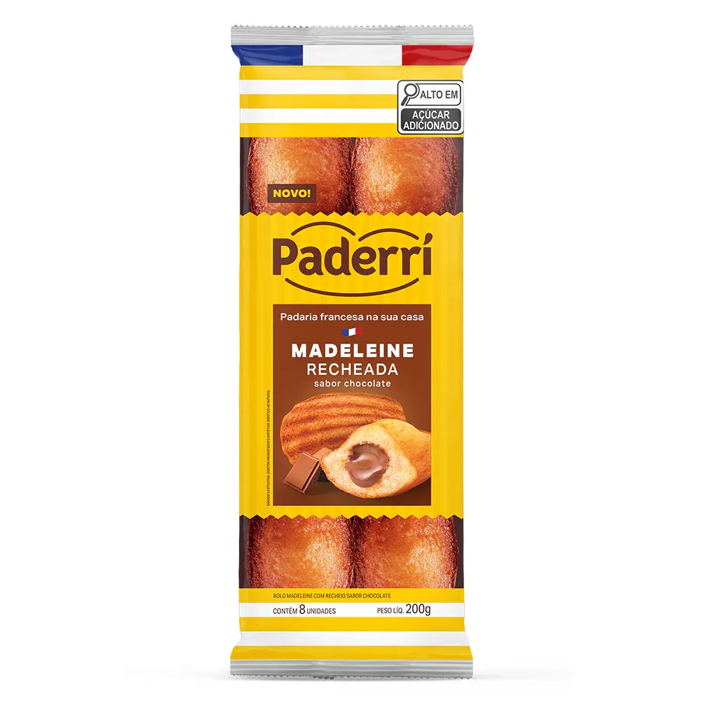 Madeleine PADERRI Recheada Chocolate 200g