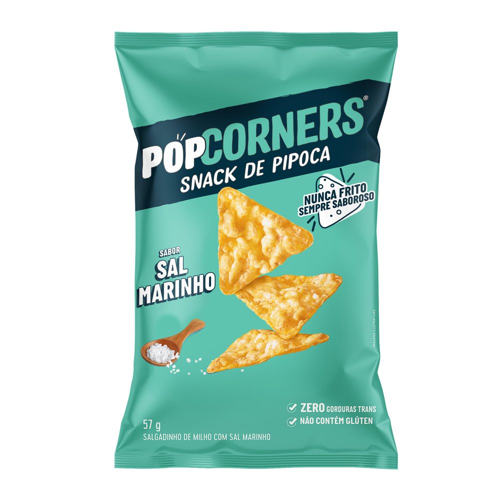 Salgadinho de Milho Sea Salt Popcorners Pacote 57g