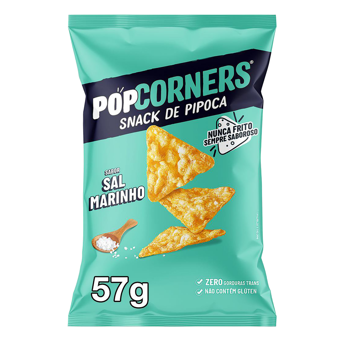 Salgadinho de Milho Sea Salt Popcorners Pacote 57g