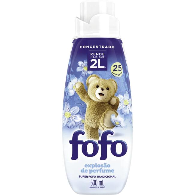 Amaciante de Roupa Concentrado FOFO Tradicional 500ml