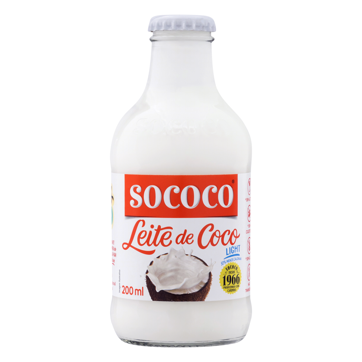 Leite de Coco Sococo Light 200ml