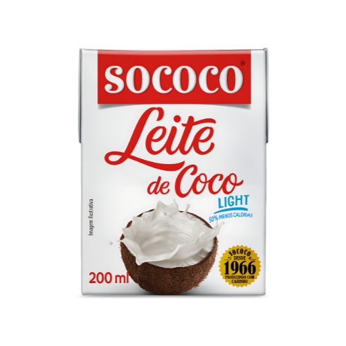 Leite de Coco Sococo Light 200ml