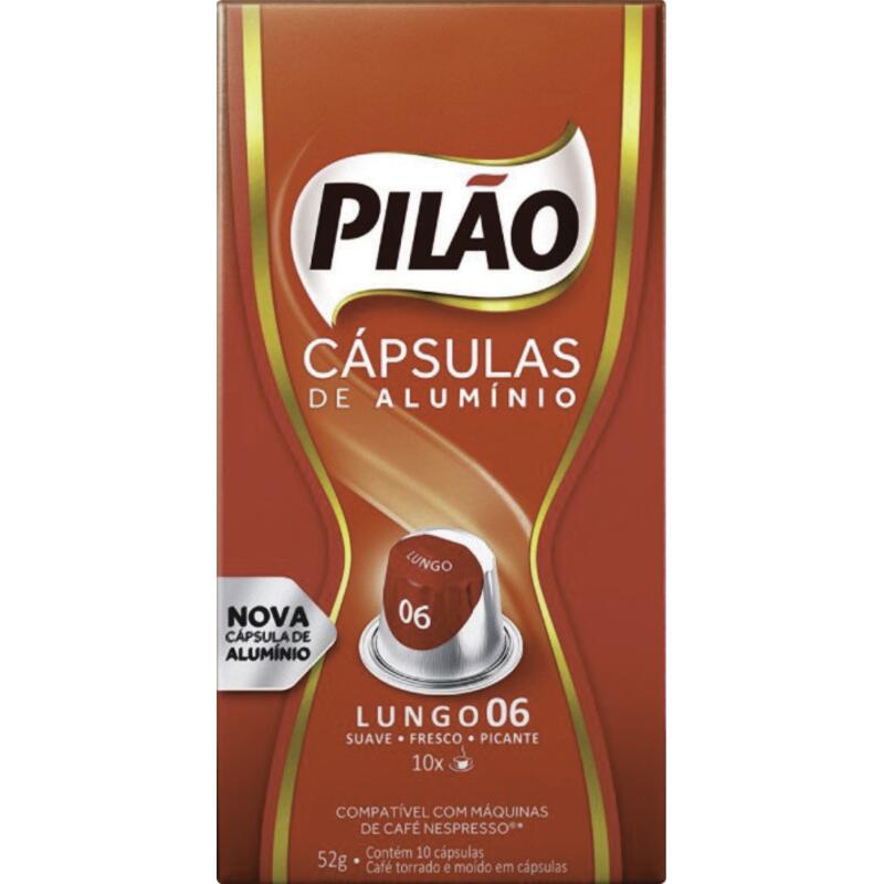 Café em Cápsula Pilão Lungo 06 10x5,2g