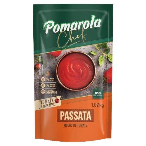 Molho de Tomate Pomarola Chef Passata 1,02kg