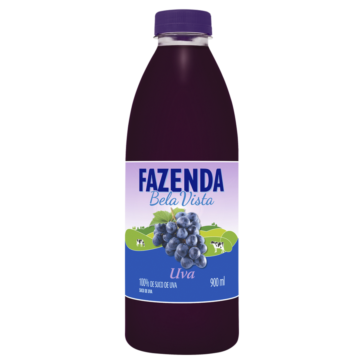Suco Uva Fazenda Bela Vista Garrafa 900ml