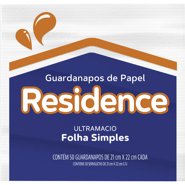 Guardanapo de Papel Residence 21x22cm 50 un