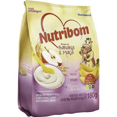 Mingau Nutribom Banana e maçã 180g