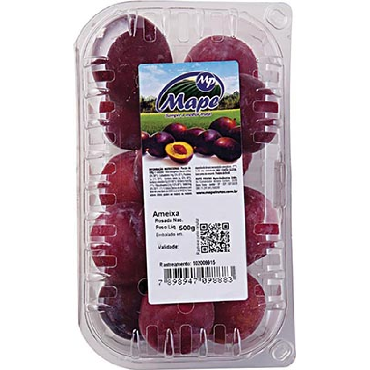 Ameixa Rosada Nacional 500g