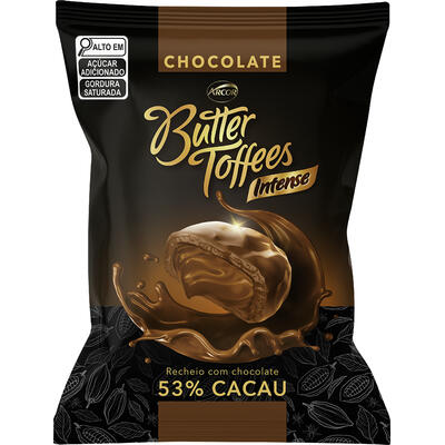 Bala Arcor Butter Toffees Intense Chocolate 400g