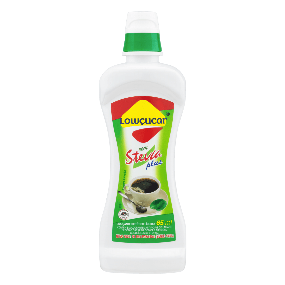 Adoçante Líquido Lowçucar Plus com Stevia 65ml