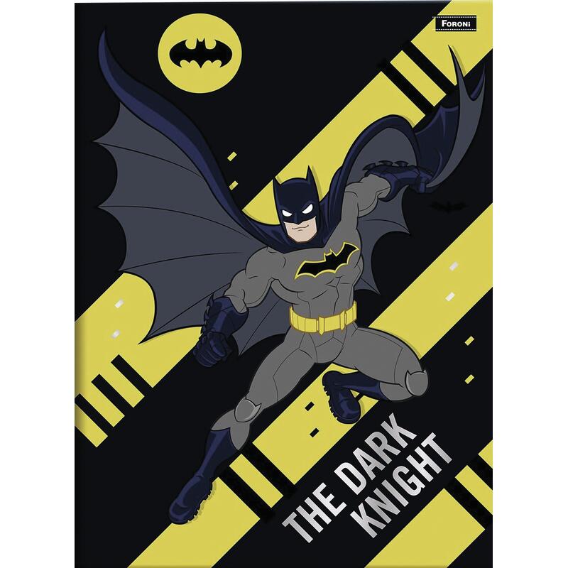 Caderno Costurado Batman Foroni 96 folhas un