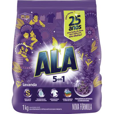 Lava Roupas em Pó Ala Lavanda 1kg