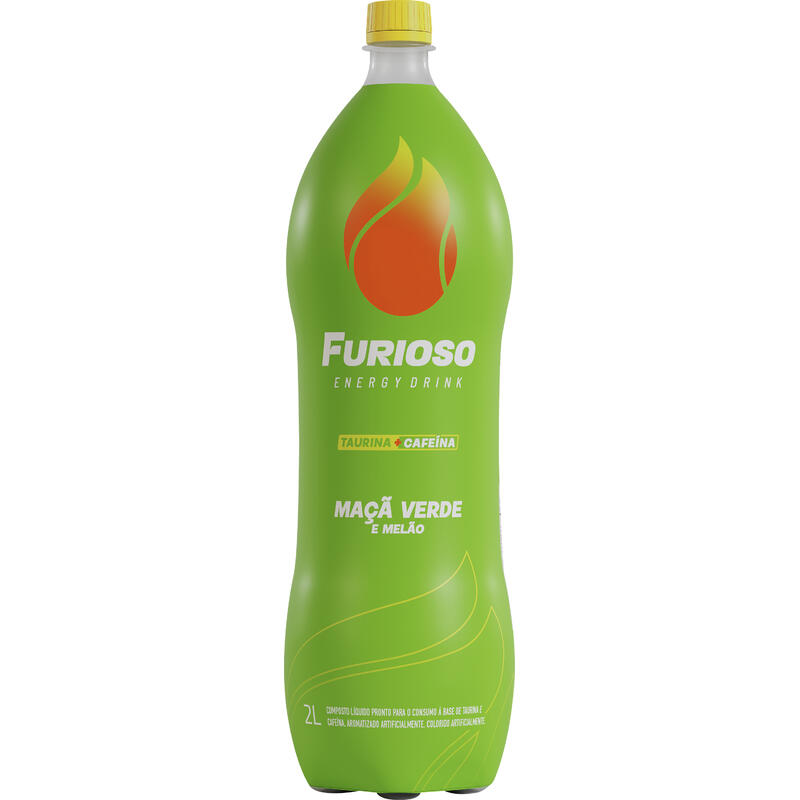 Energético Furioso Melon e Green Apple 2L