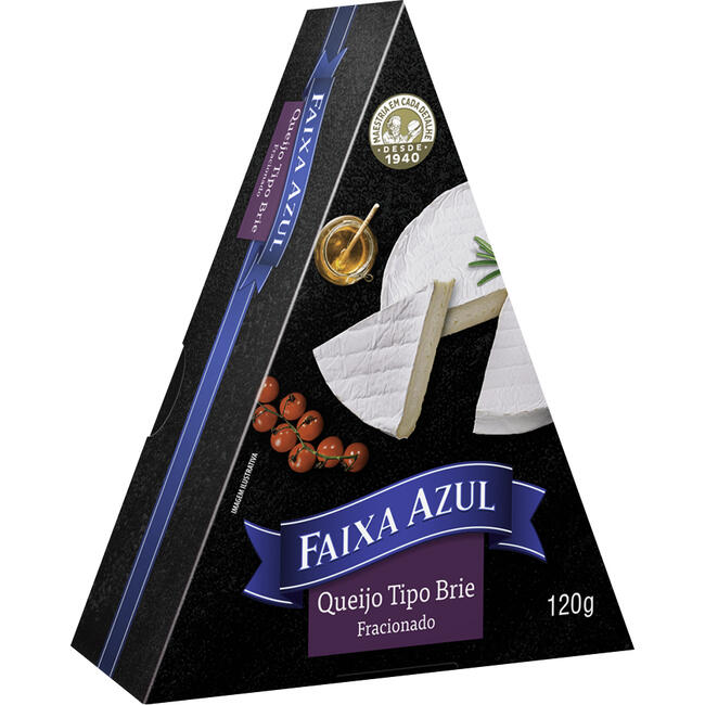 Queijo Brie Fracionado Faixa Azul 120g