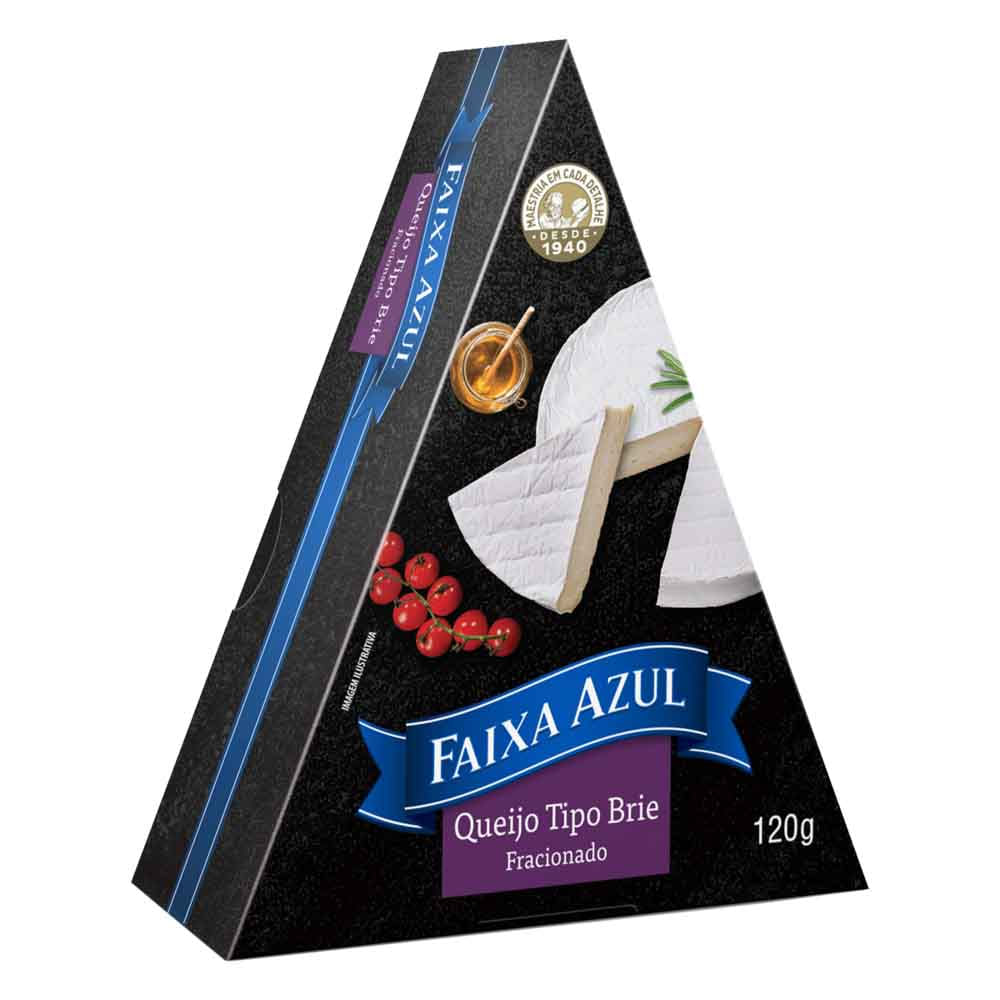 Queijo Brie Fracionado Faixa Azul 120g
