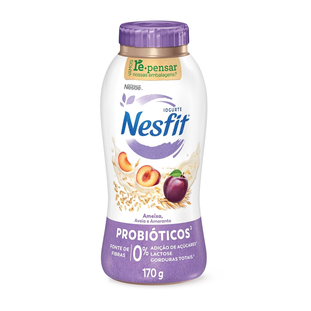 Iogurte NESFIT Ameixa, Aveia e Amaranto sem Lactose 170g