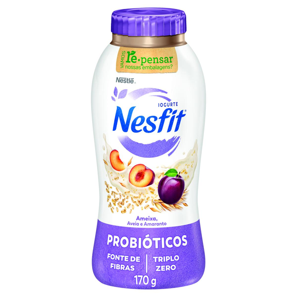Iogurte NESFIT Ameixa, Aveia e Amaranto sem Lactose 170g