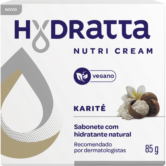 Sabonete Barra Hidratante Karité Hydratta Nutri Cream Caixa 85g