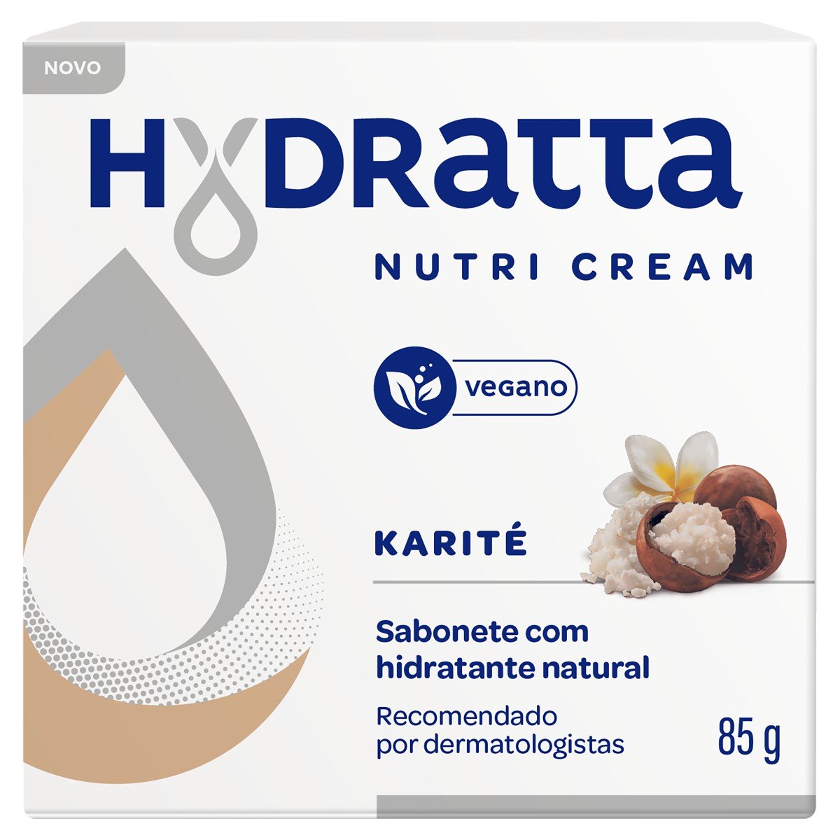 Sabonete Barra Hidratante Karité Hydratta Nutri Cream Caixa 85g